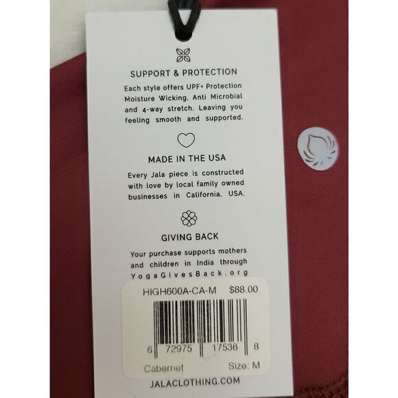 JALA High Waisted Moisture Wicking Pull-On Performance Leggings - Picture 3 of 7